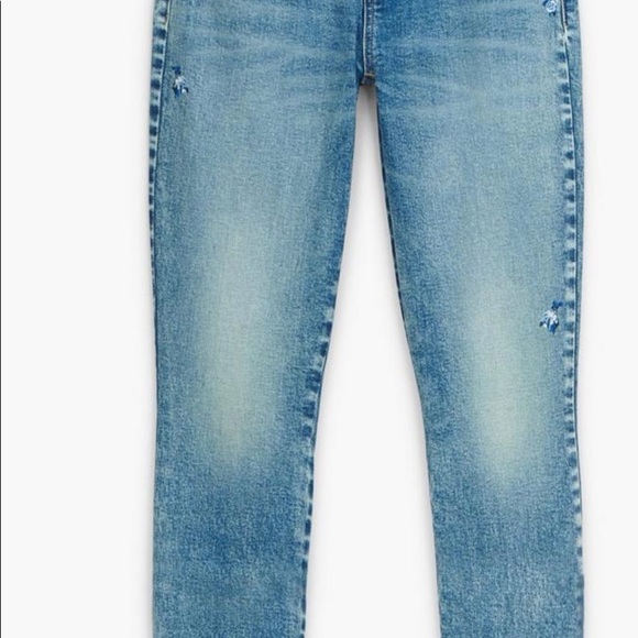 Lucky Brand Skinny Jeans with Blue Flower Detail - Picture 8 of 9